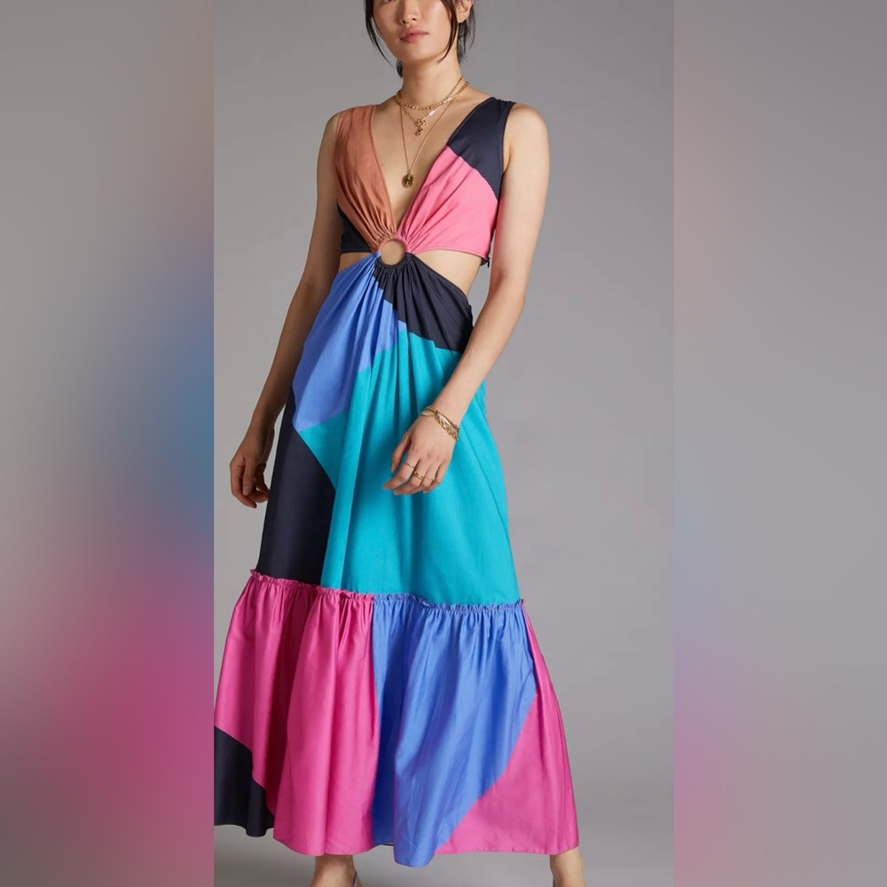 Anthropologie Geisha Design Flouncy Cut Out dress - size 6